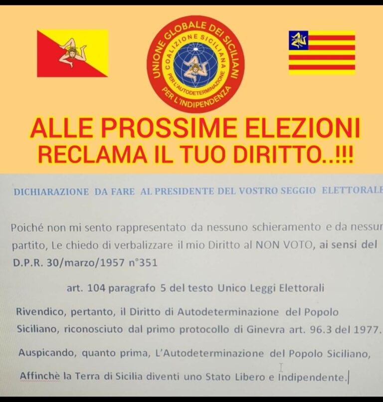 A political poster urging voting in upcoming elections with flags and symbols.